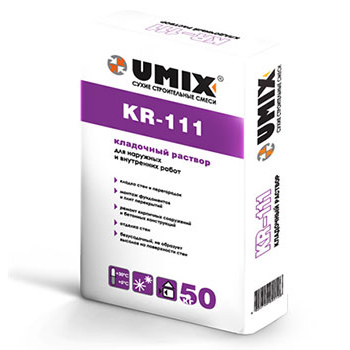 Кладочный раствор UMIX KR-111 (серый) 